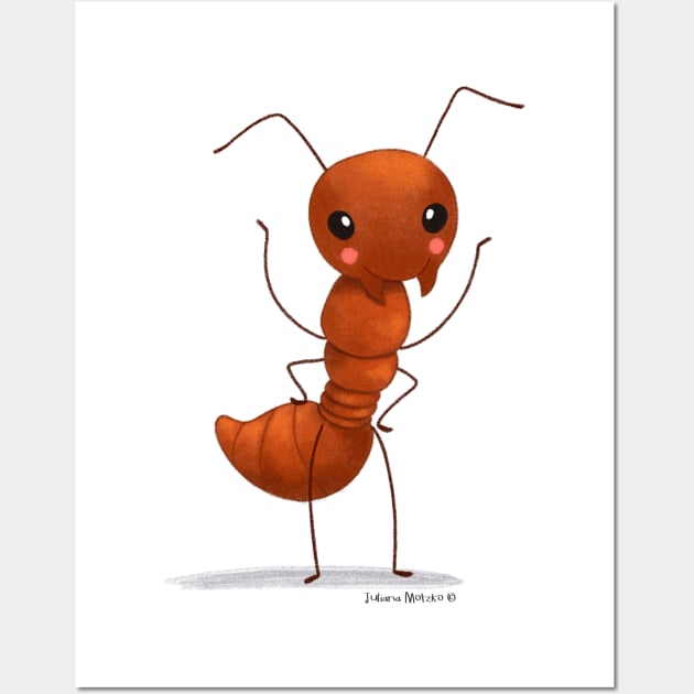 Common Red Ant Wall Art by julianamotzko